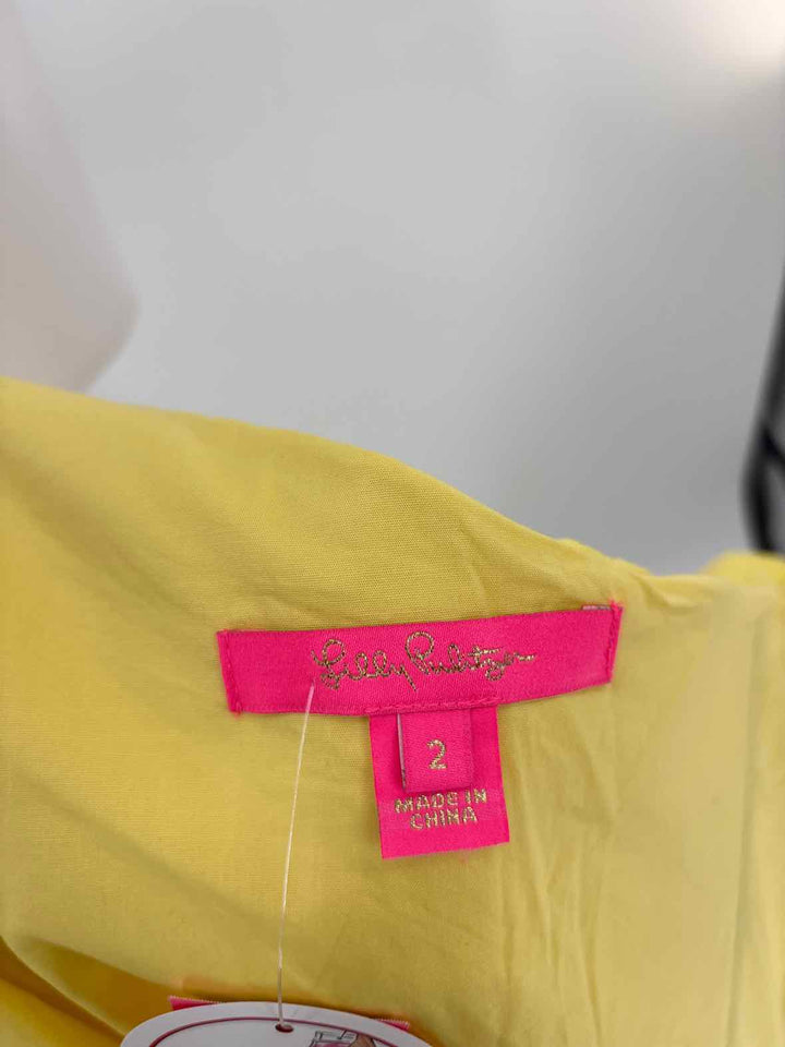Size 2 Lilly Pulitzer Yellow Dress
