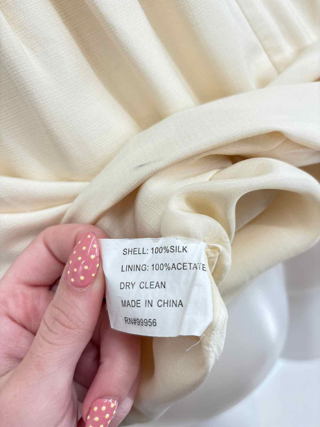 Size 4 SHOSHANNA Cream Dress