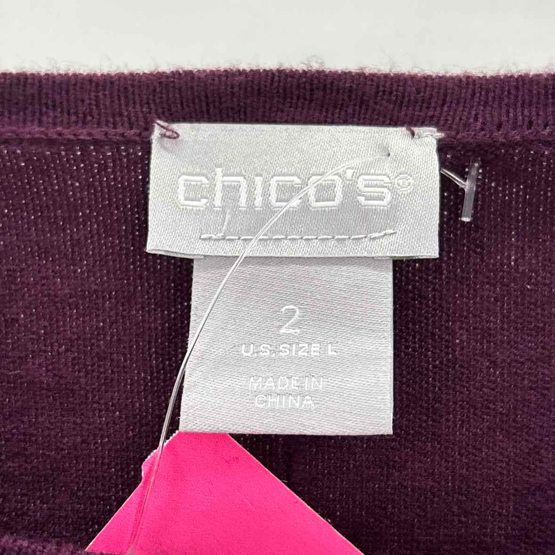 Size L Chico's Purple Sweater