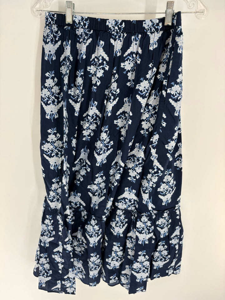 Size S J Crew Navy Print Skirt