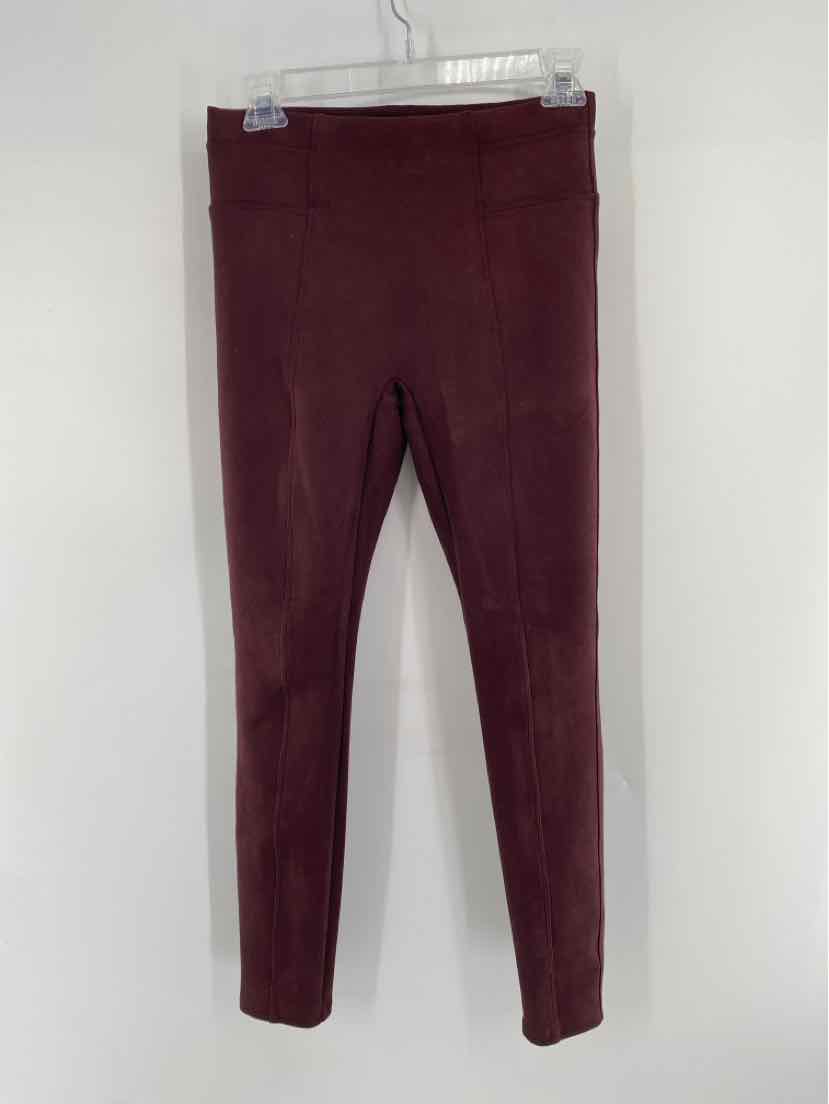 Size S SPANX Burgundy Suede Pants