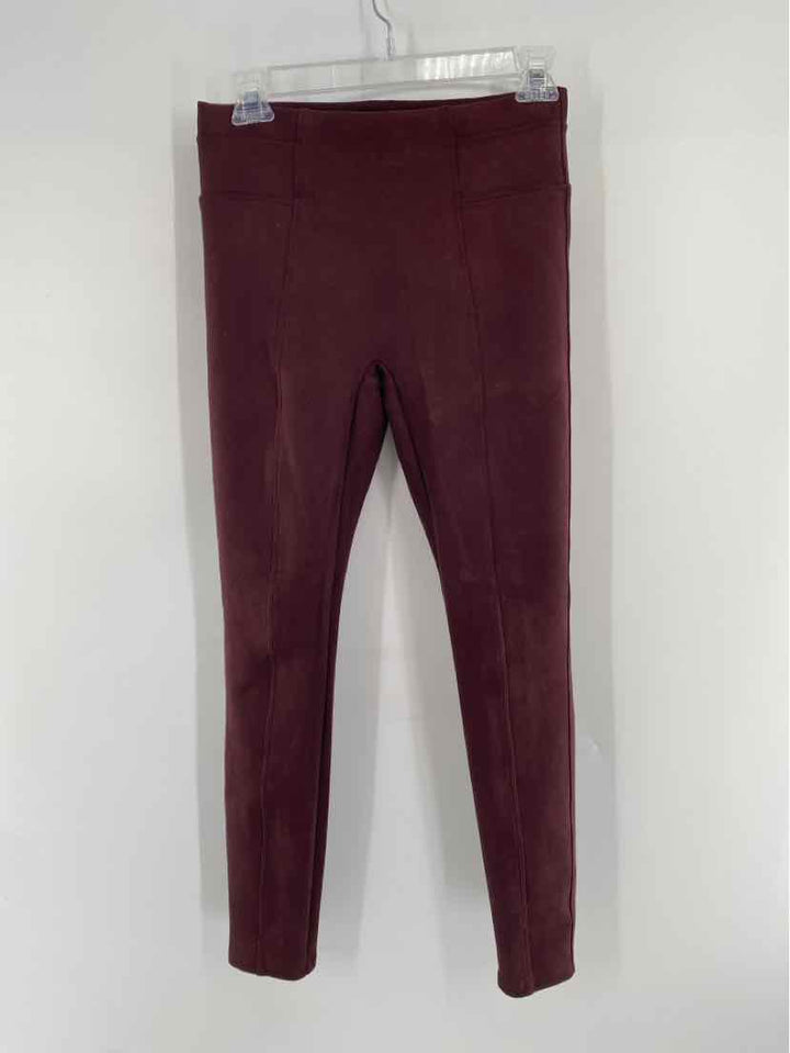 Size S SPANX Burgundy Suede Pants