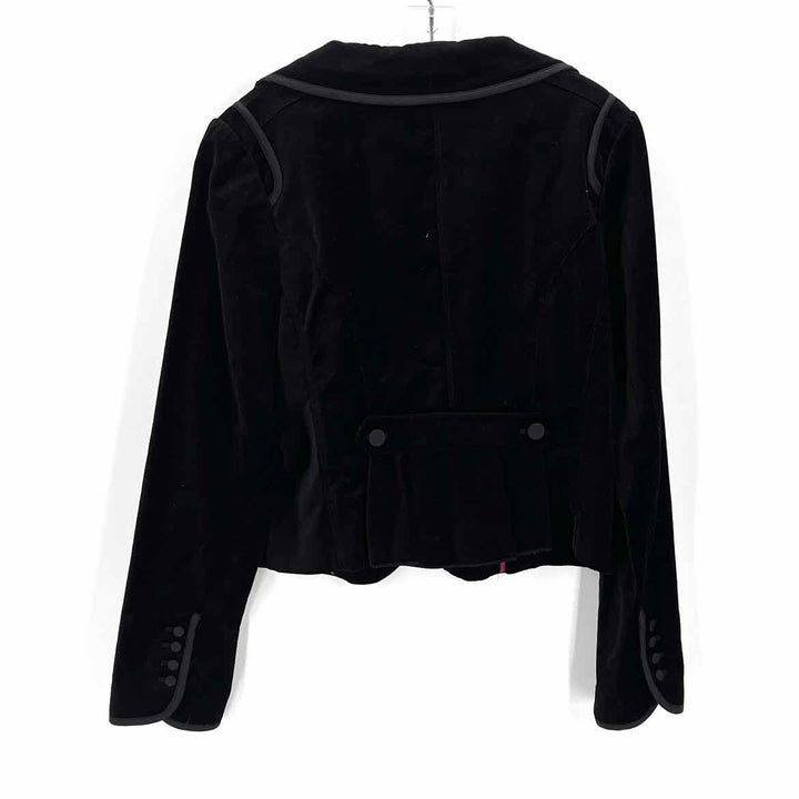 Size 12 White House Black Market Black Velvet Blazer
