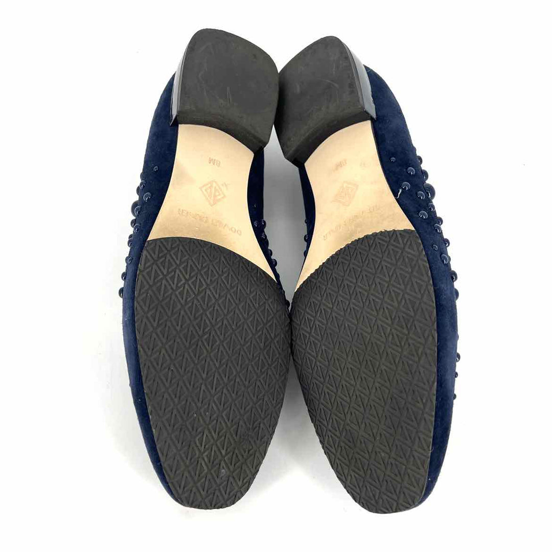 Shoe Size 8 DONALD PLINER Navy Suede Flats