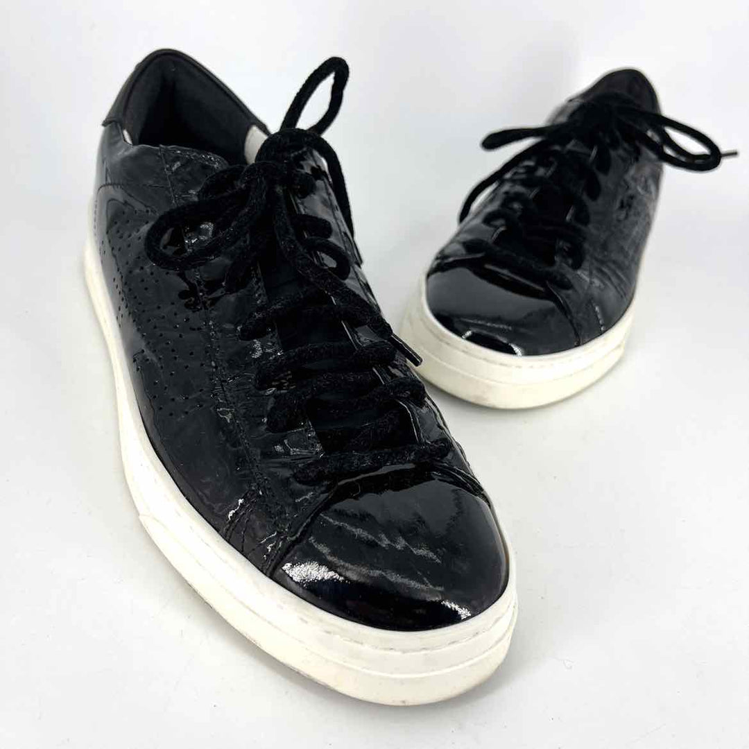 Shoe Size 8.5 P448 Black PATENT Sneakers