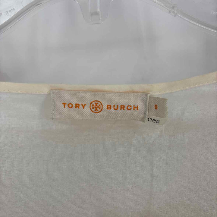 Size 0 Tory Burch Cream Shirt