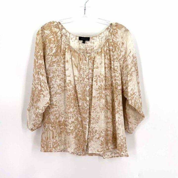 Size M SPENSE TAN PRINT Shirt