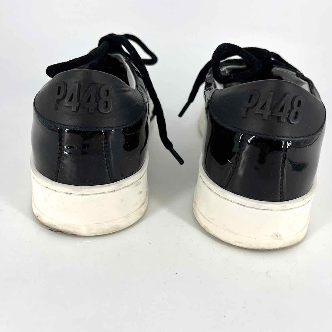 Shoe Size 8.5 P448 Black PATENT Sneakers