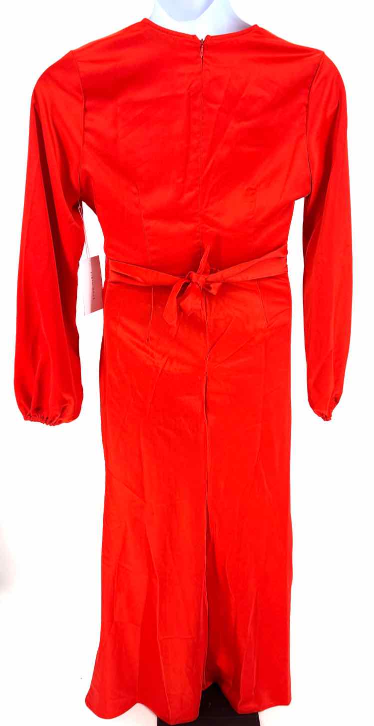 Size 14 Red Satin Dress