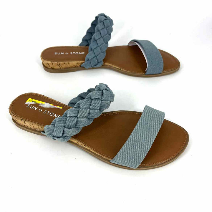 Shoe Size 9 Blue Denim Sandals