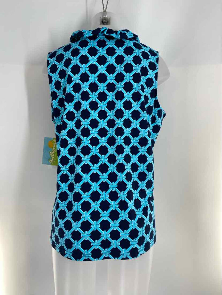 Size XL Navy Print Shirt