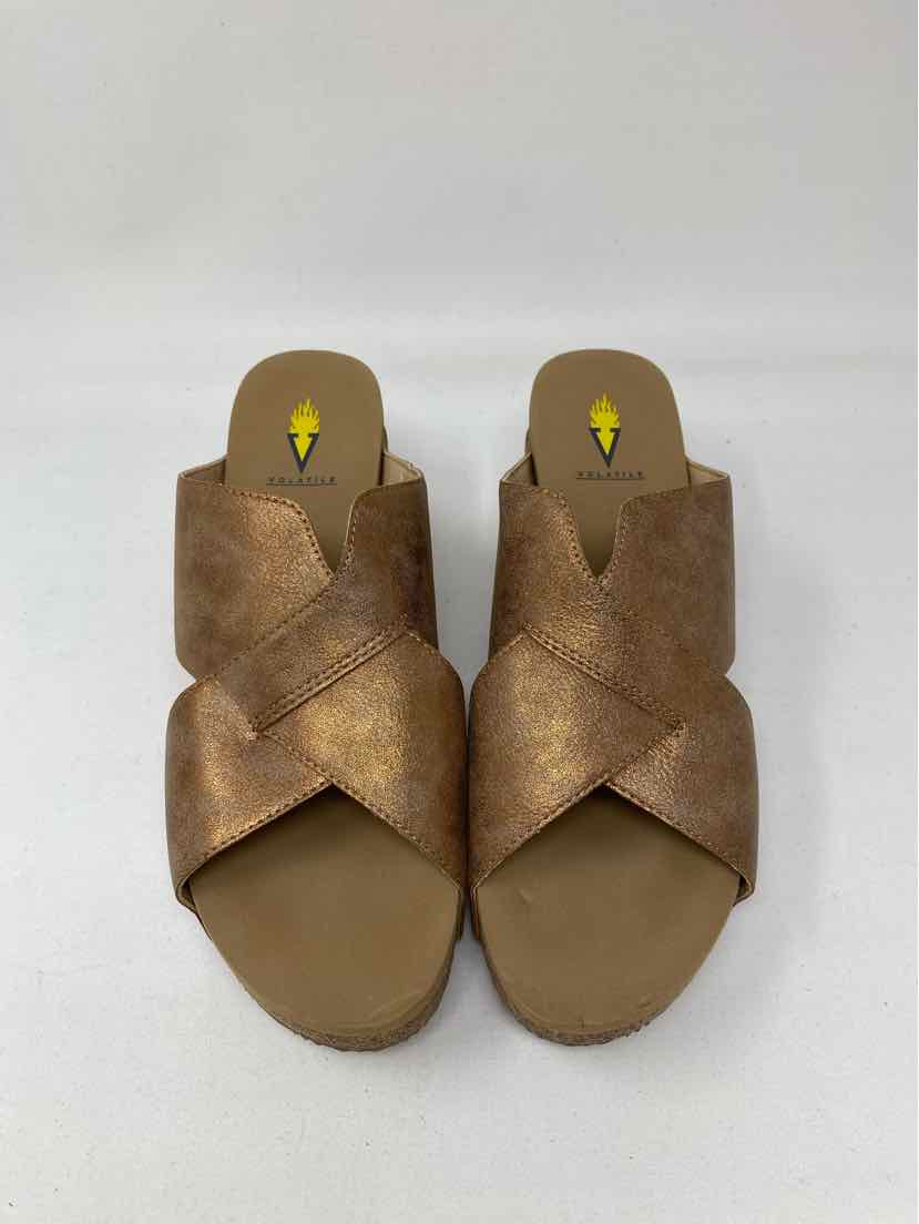 Shoe Size 10 VOLATILE Bronze Sneakers