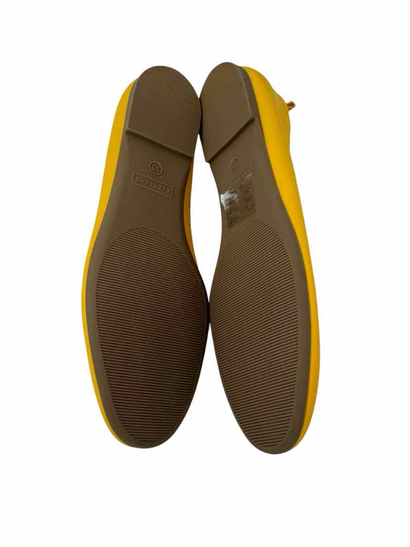 Shoe Size 10 EVERLANE Yellow Leather Flats