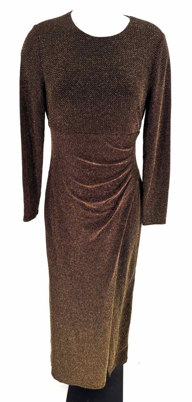 Size 10 RALPH LAUREN Gold Knit Dress