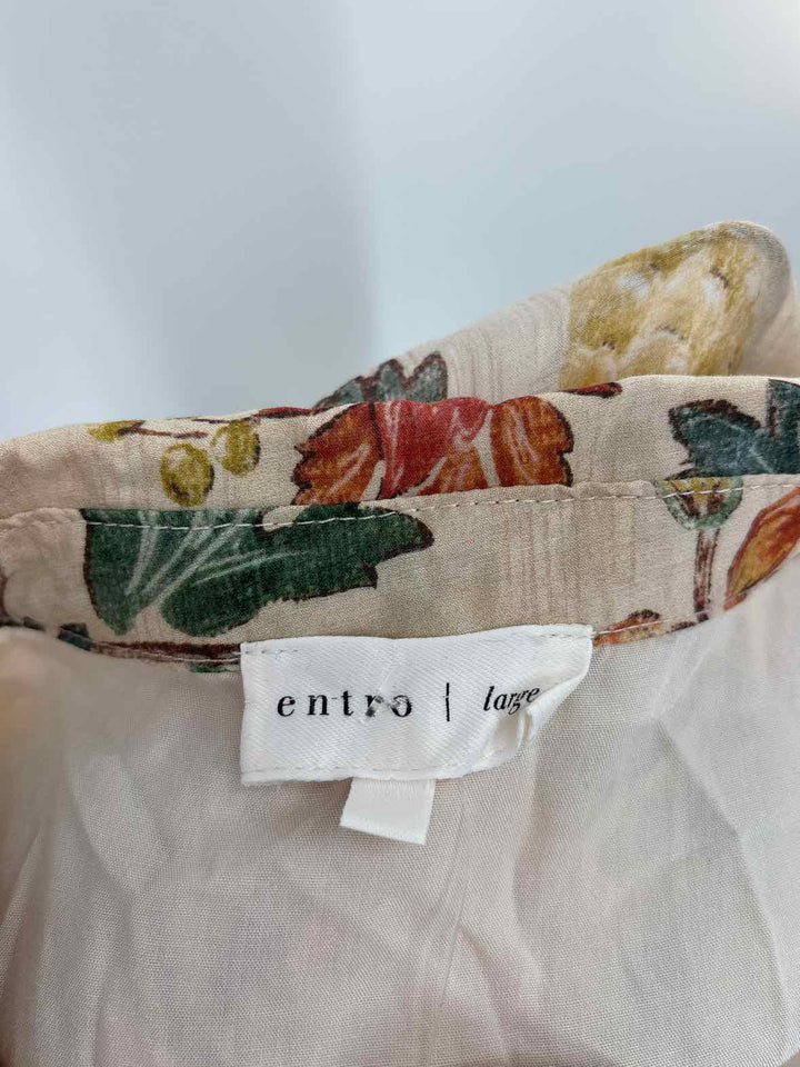 Size L ENTRO Tan Shirt