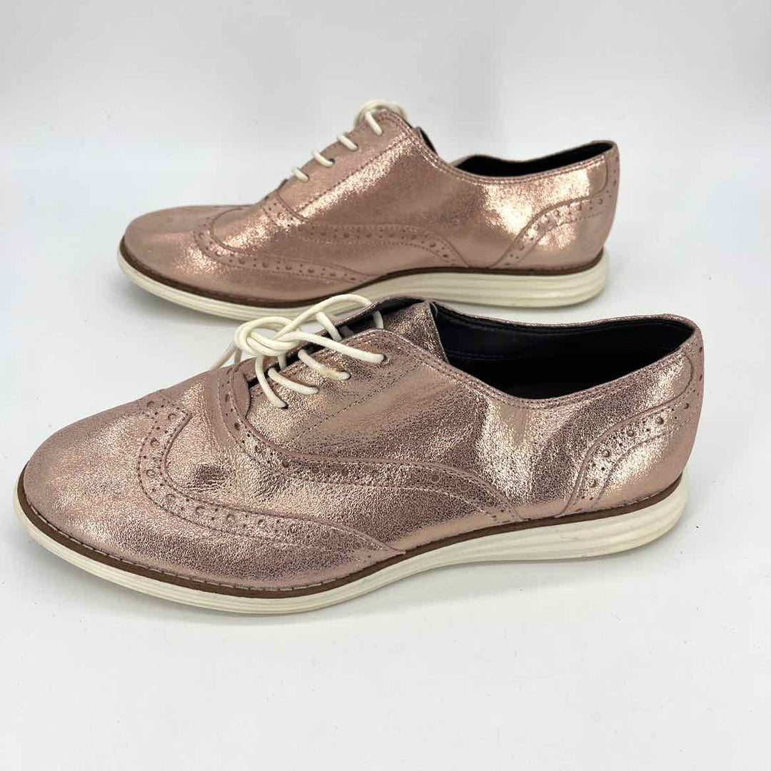 Shoe Size 8.5 Cole Haan Rose Gold Leather Sneakers