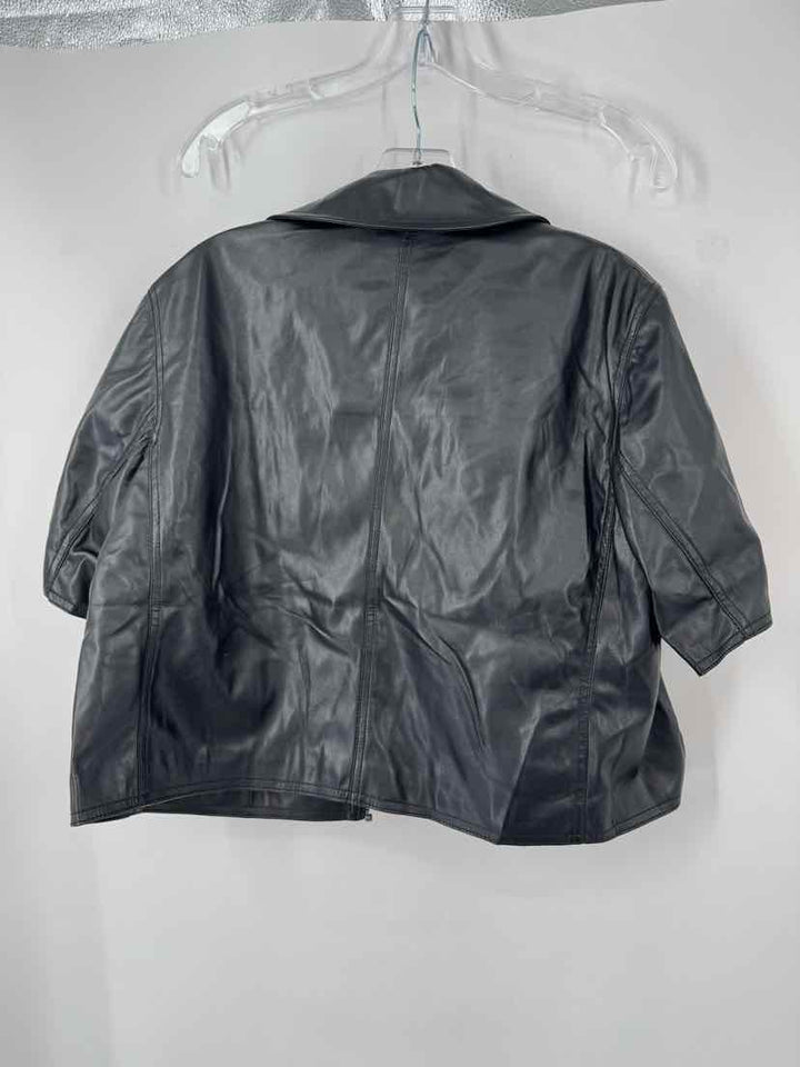 Size L EVEREVE Black Leather Jacket