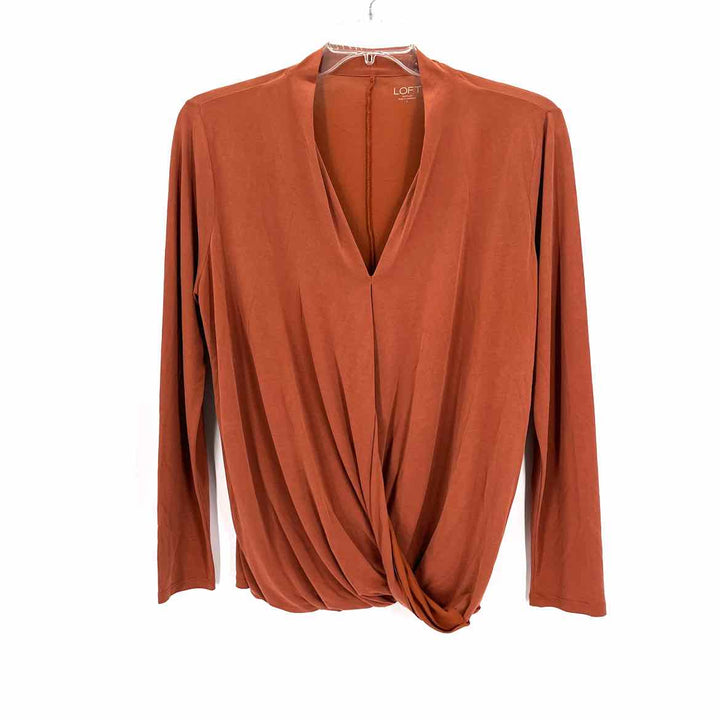 Size L LOFT Pumpkin Shirt