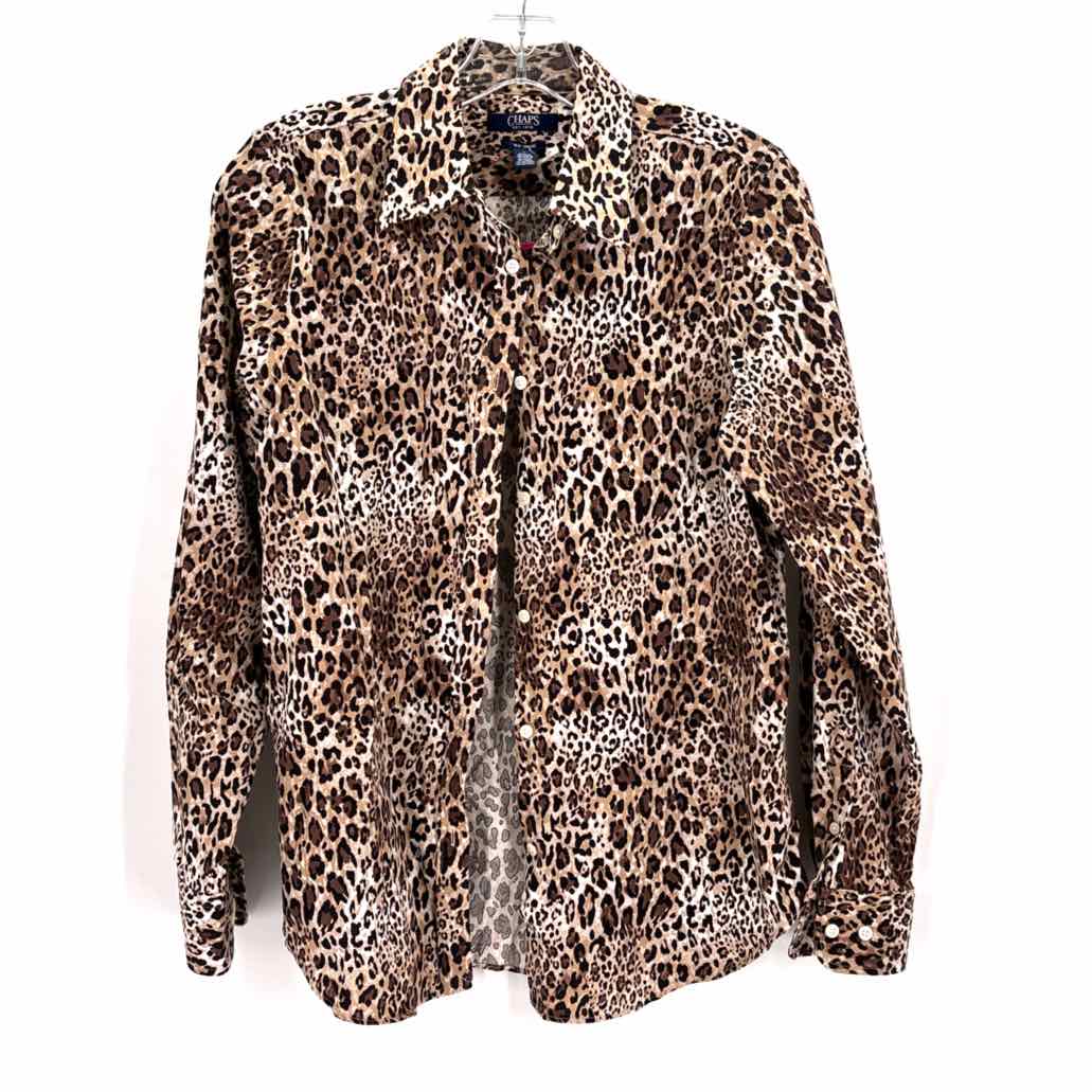 Size M CHAPS Brown Shirt