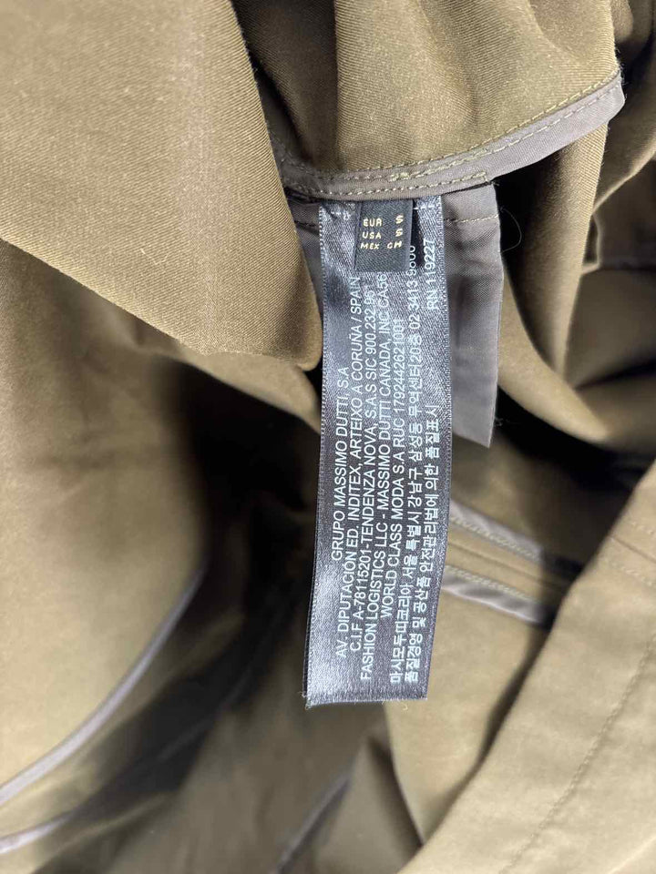 Size S MASSIMO DUTTI Olive Jacket