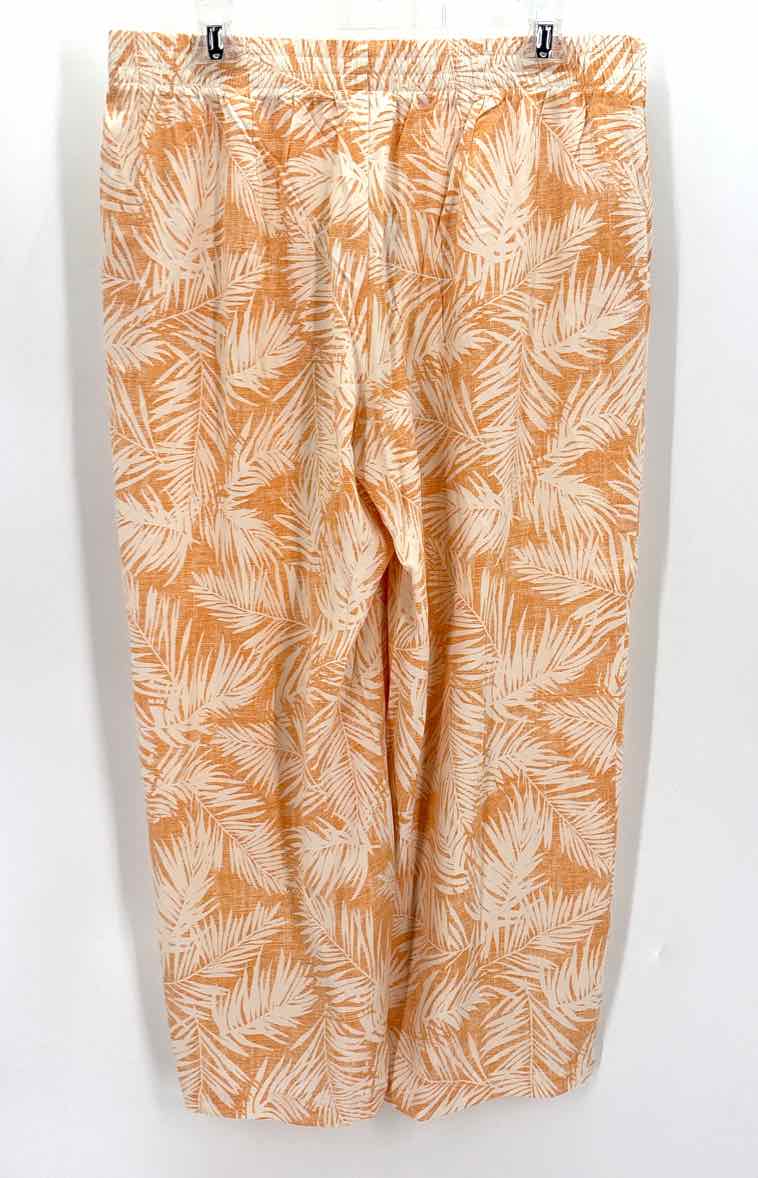 Size M J JILL ORANGE PRINT Pants