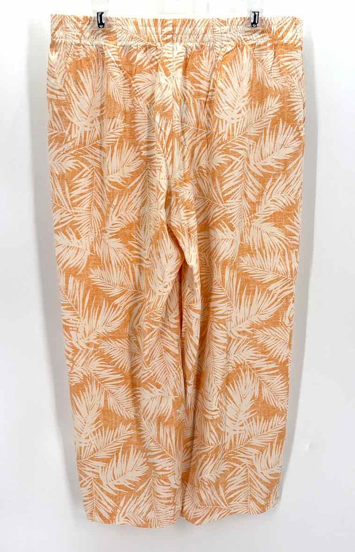 Size M J JILL ORANGE PRINT Pants