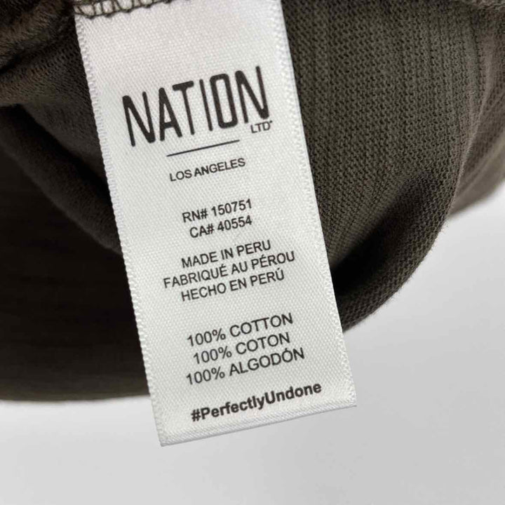 Size S NATION Black Print Shirt