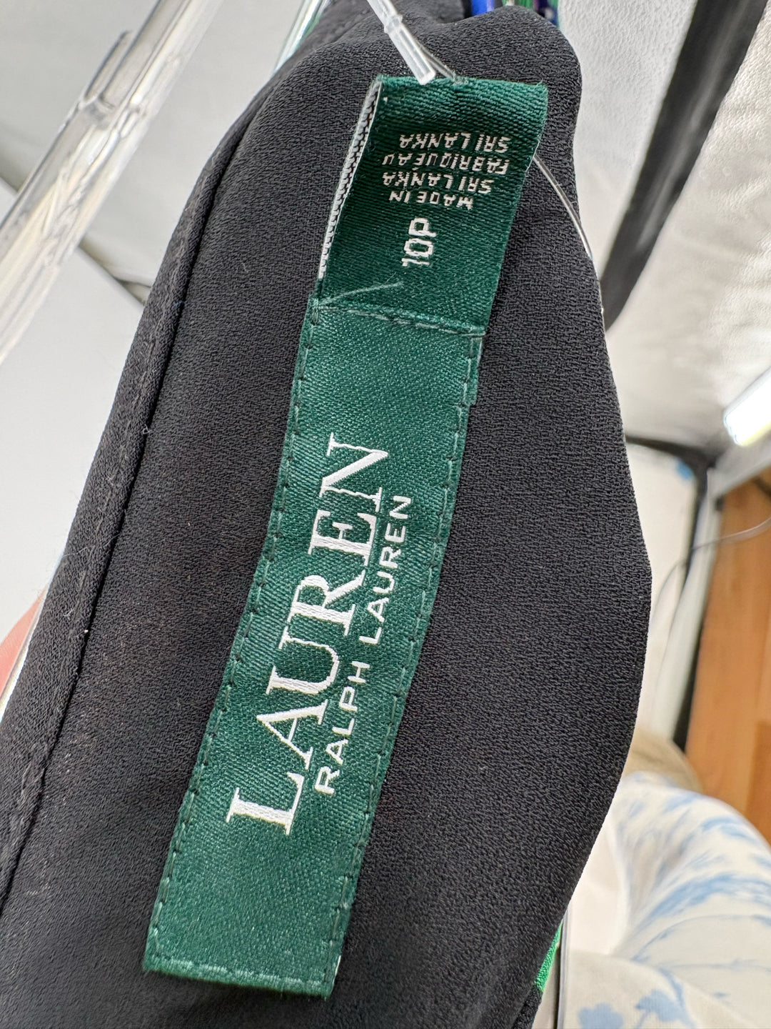 Size 10P RALPH LAUREN Green Print Skirt
