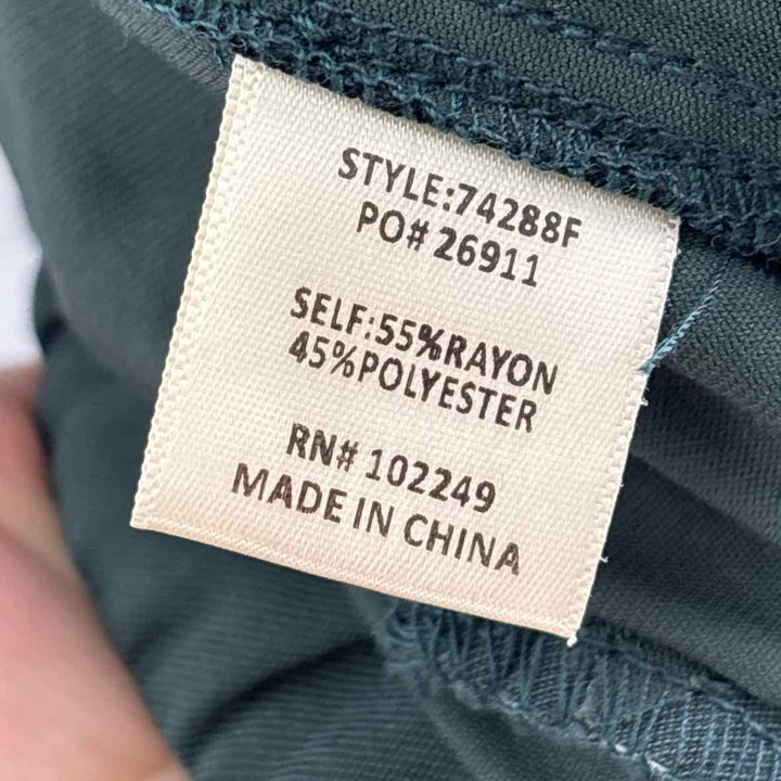 Size S FABRIK Forest Green Pants