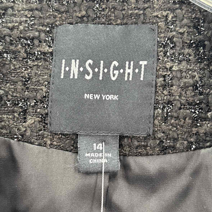 Size 14 Black Tweed Jacket