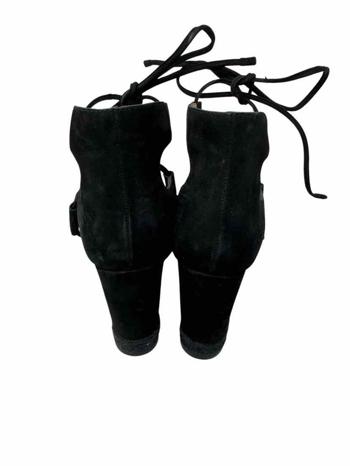Shoe Size 7 Frye Black Suede Sandals