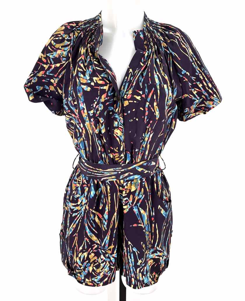 Size S Purple Print Romper