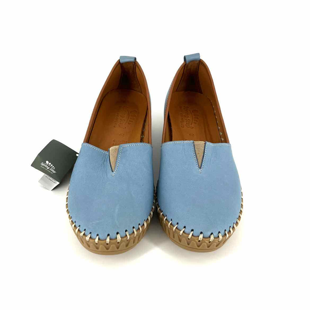 Shoe Size 42 SPRING STEP Blue Leather Loafers