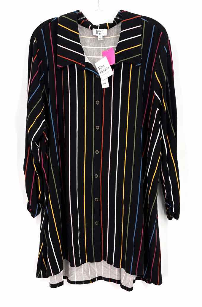 Size 3 KIM ROGERS Black Shirt