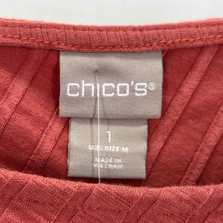 Size M Chico's Burnt Orange Knit Shirt