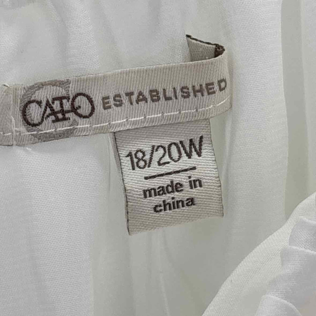 Size 18/20 CATO White Shirt