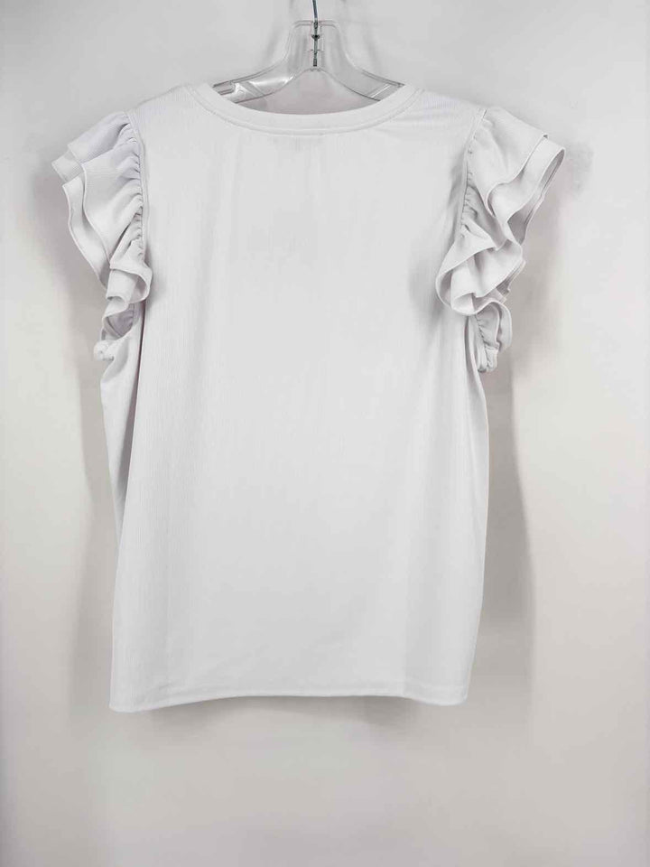 Size L Adrianna Papell White Shirt
