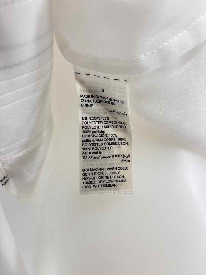 Size 6 White House Black Market White Shirt