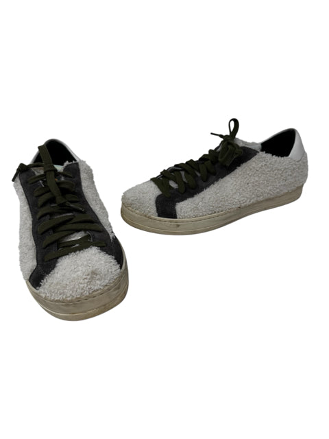 Shoe Size 38 P448 Ivory Suede Sneakers