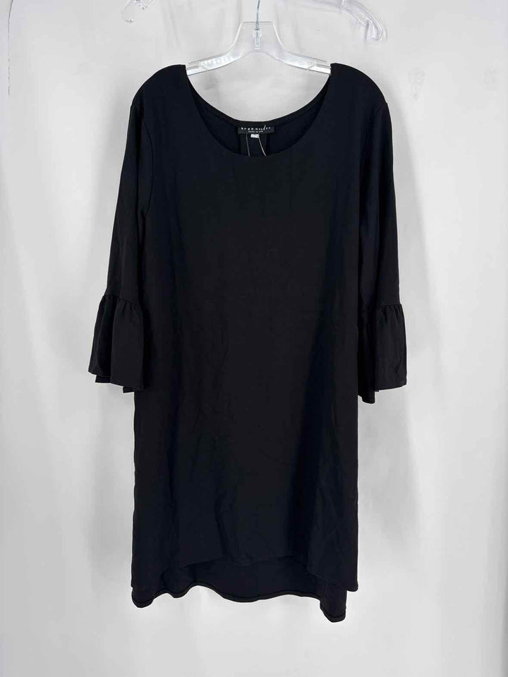 Size L BRYAN WALKER Black Cotton Dress