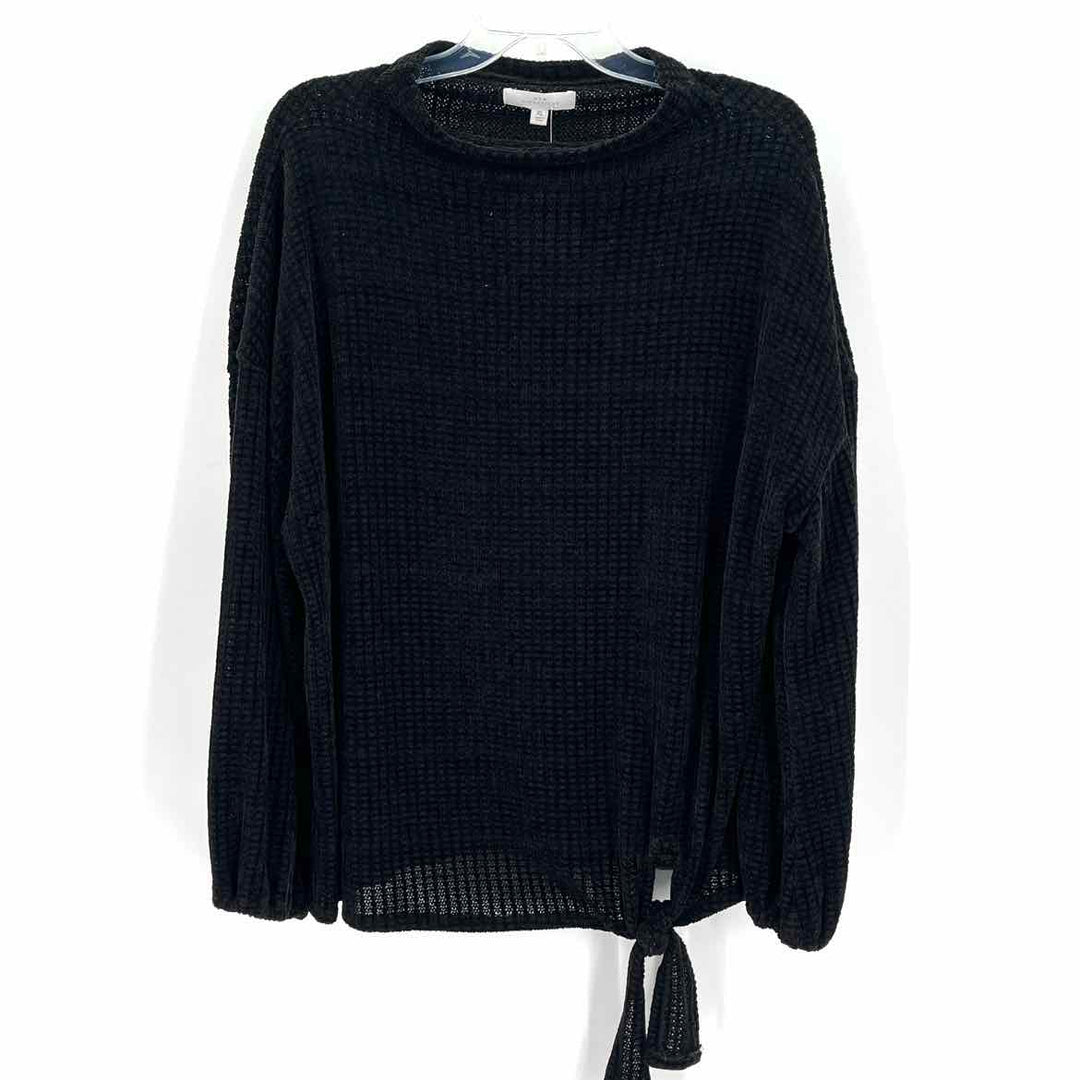 Size XL NEW DIRECTION Black Velour Sweater