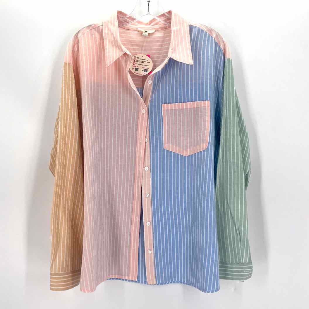 Size L ENTRO Multi-Color Shirt