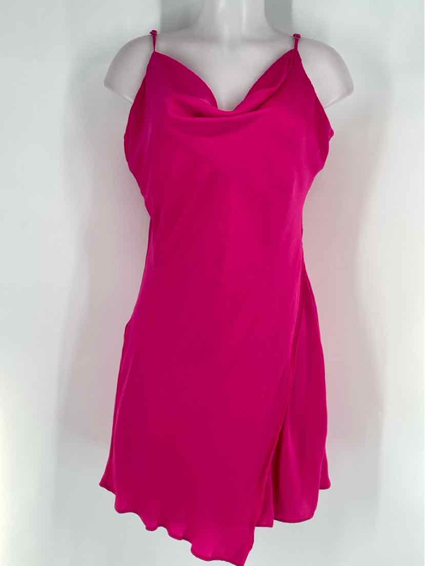 Size L Fuschia Sateen Dress