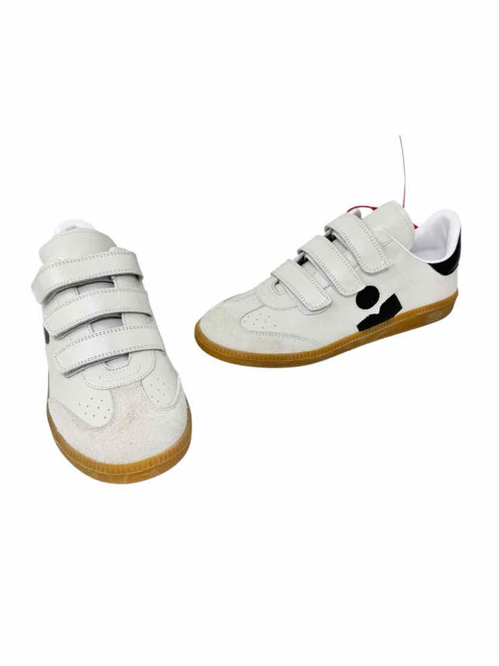 Shoe Size 40 ISABEL MARANT Ivory Leather Luxury - Sneakers