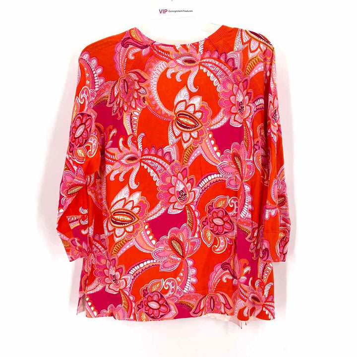 Size L Talbots Orange Knit Sweater