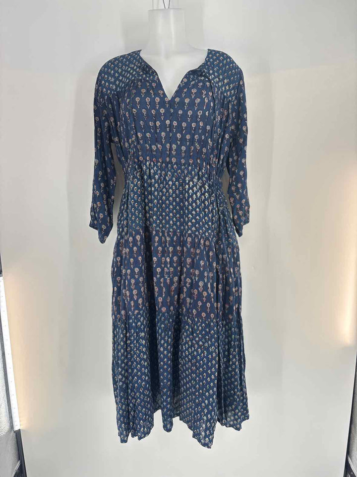 Size S Blue Print Dress