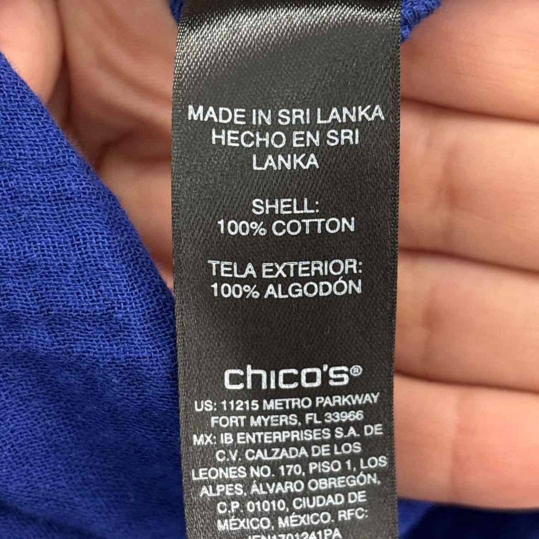 Size S/M Chico's Royal Blue Dress