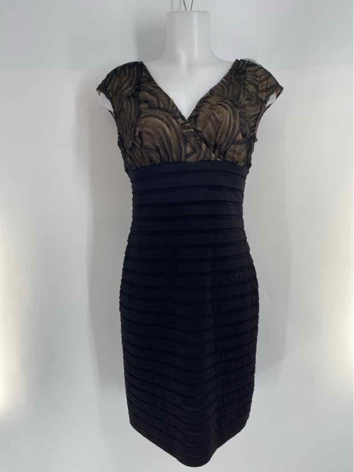 Size 8 Adrianna Papell Black Dress