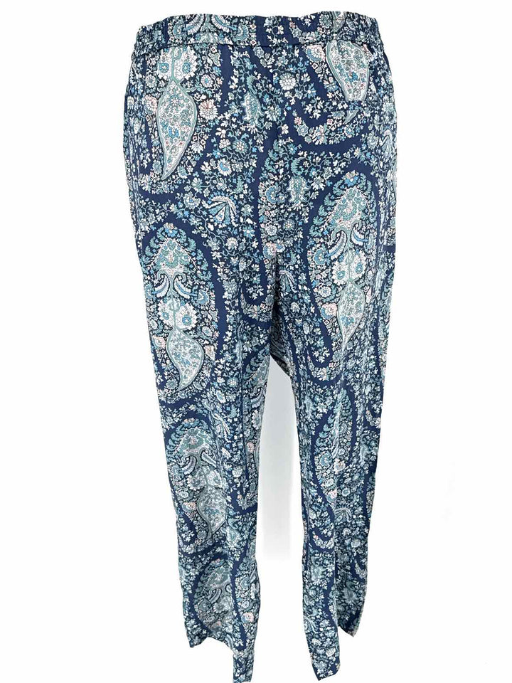 Size 10 J Crew Blue Print Pants