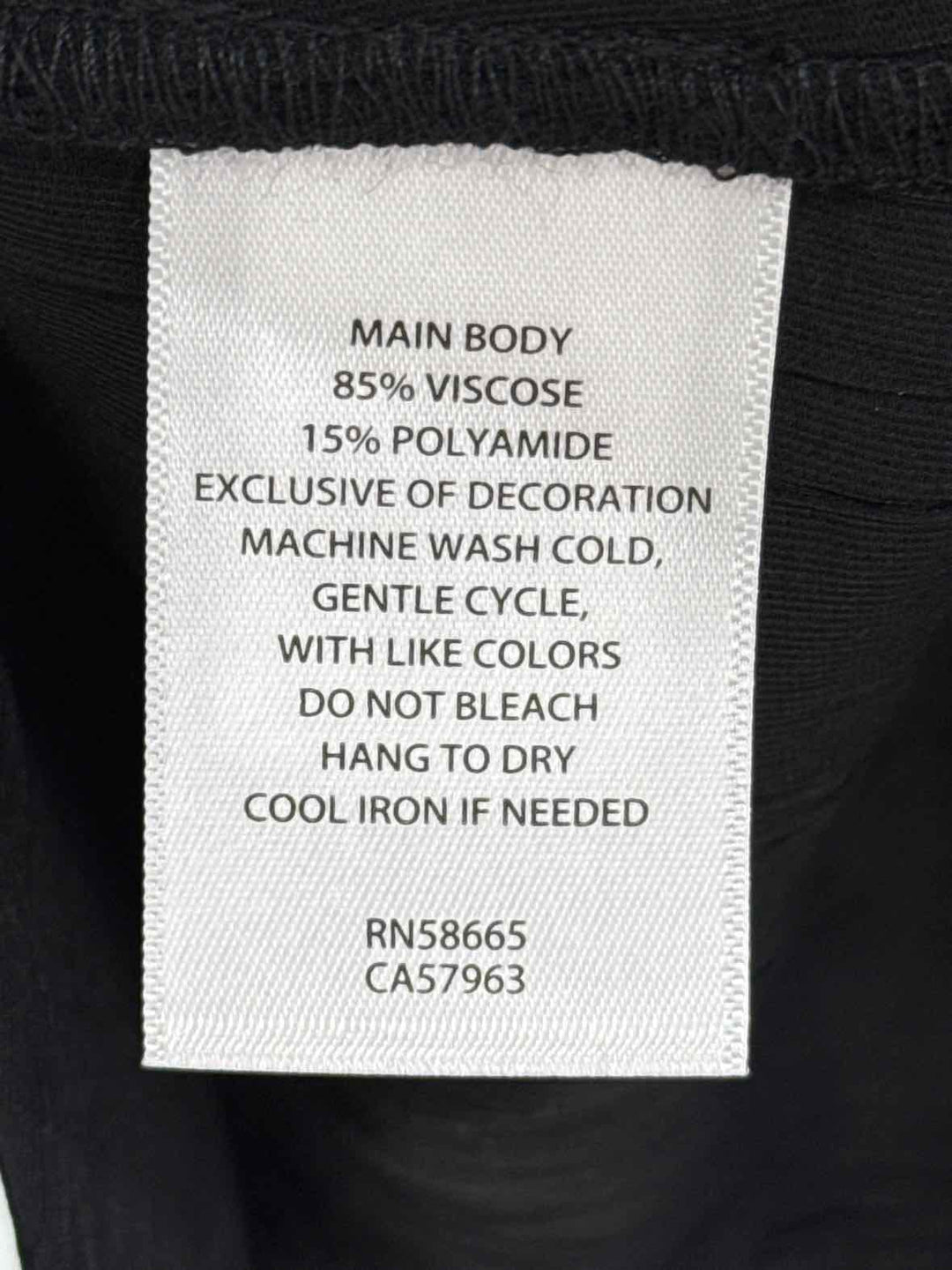 Size XS TREASURE & BOND Black Dress
